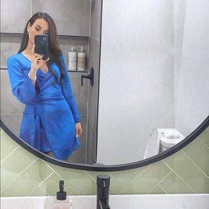 ZARA BLUE DRESS WORN ONLY ONCE!!